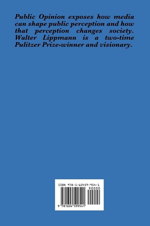Produktbild: Public Opinion by Walter Lippmann