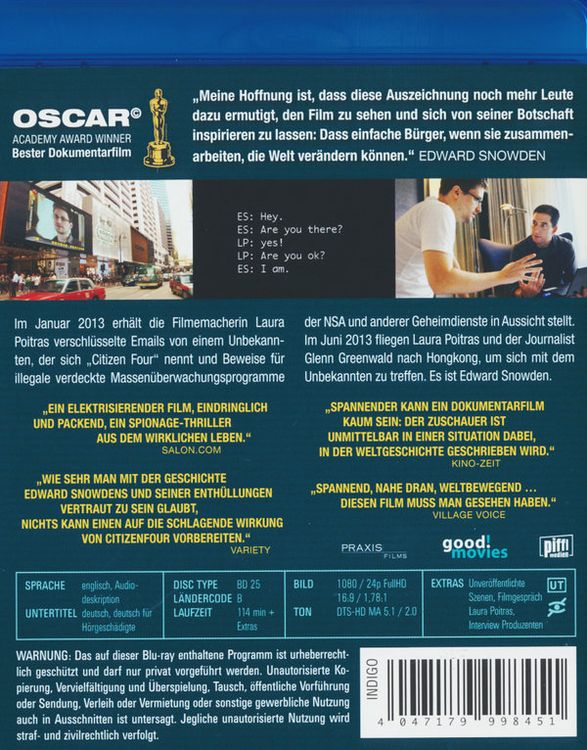 Produktbild: Citizenfour (OmU)