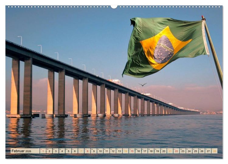 Produktbild: Rio de Janeiro, Stadt des Sonnenscheins (Wandkalender 2026 DIN A2 quer), CALVENDO Monatskalender