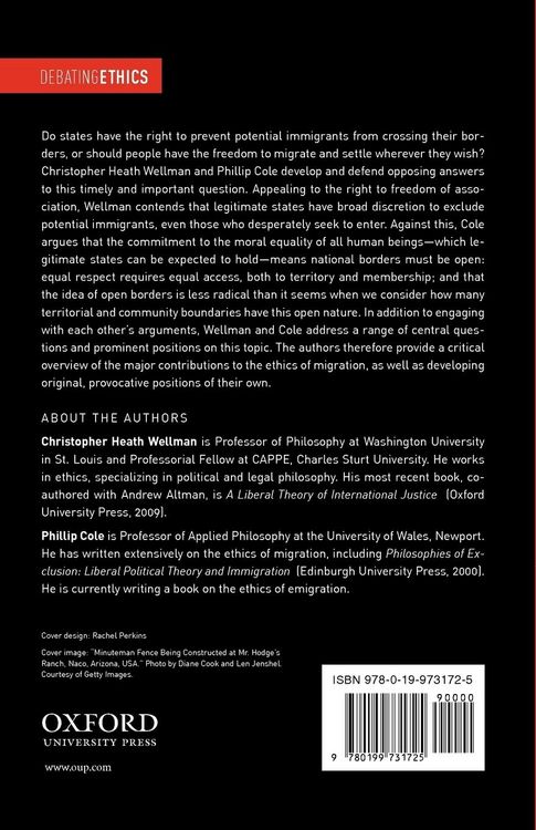 Produktbild: Debating the Ethics of Immigration