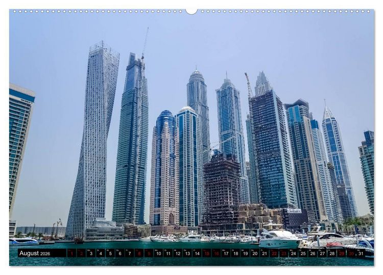 Produktbild: Dubai Highlights (hochwertiger Premium Wandkalender 2026 DIN A2 quer), Kunstdruck in Hochglanz