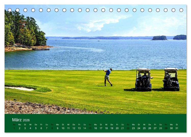 Produktbild: Golf Sport (Tischkalender 2026 DIN A5 quer), CALVENDO Monatskalender