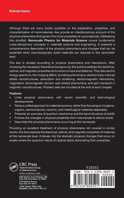 Produktbild: Nanoscale Physics for Materials Science