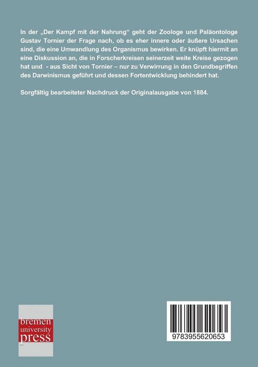 Produktbild: Der Kampf mit der Nahrung