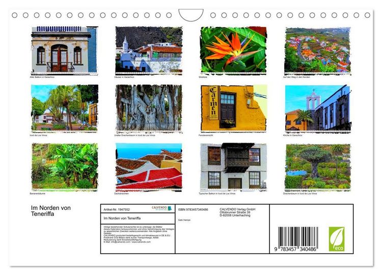 Produktbild: Im Norden von Teneriffa (Wandkalender 2026 DIN A4 quer), CALVENDO Monatskalender