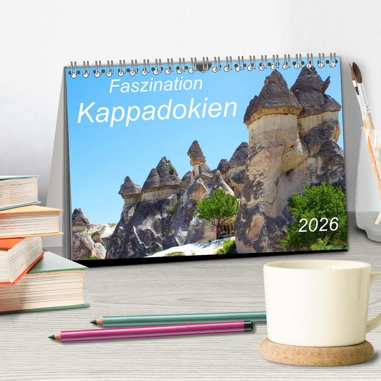 Produktbild: Faszination Kappadokien (Tischkalender 2026 DIN A5 quer), CALVENDO Monatskalender