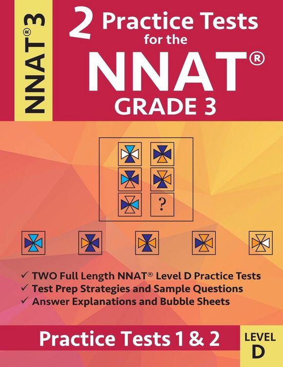 Produktbild: 2 Practice Tests for the NNAT Grade 3 Level D