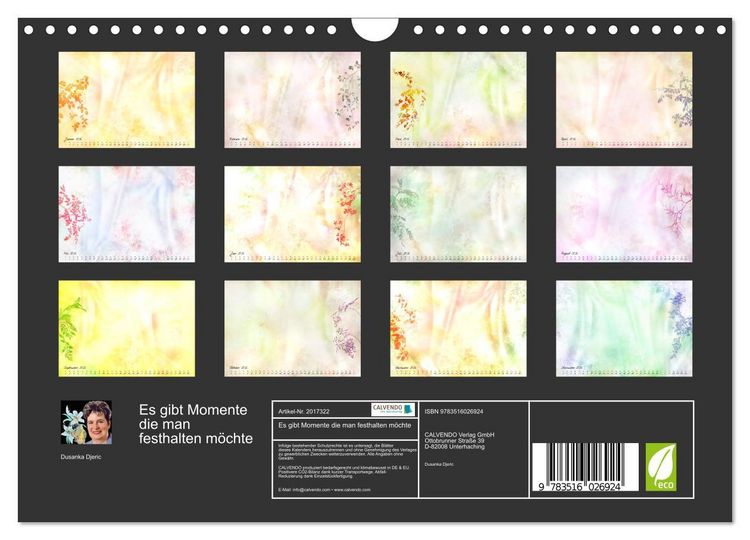 Produktbild: Es gibt Momente die man festhalten m&ouml;chte (Wandkalender 2026 DIN A4 quer), CALVENDO Monatskalender