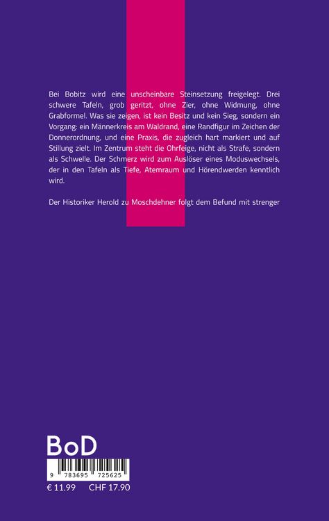 Produktbild: Die Bobitzer Ohrfeigen Tafeln