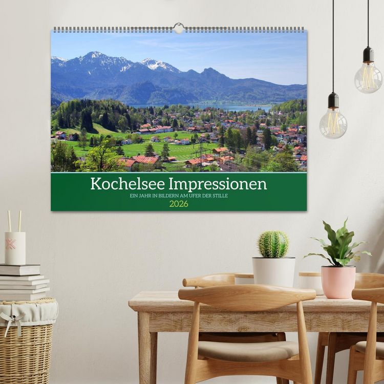 Produktbild: Kochelsee Impressionen - Ein Jahr in Bildern am Ufer der Stille (Wandkalender 2026 DIN A2 quer), CALVENDO Monatskalender