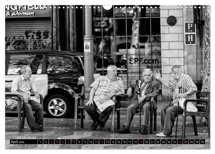 Produktbild: Streetlife Barcelona (Wandkalender 2026 DIN A3 quer), CALVENDO Monatskalender