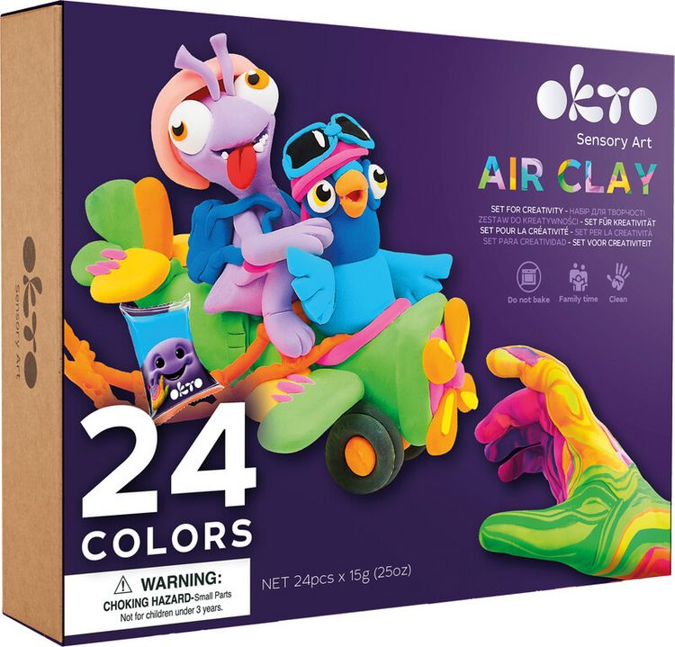 Produktbild: Air Clay Modellierset Set 24 Farben