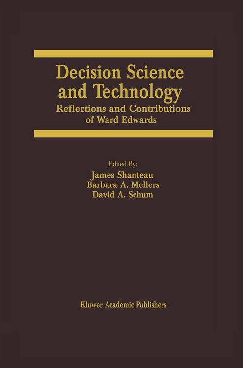 Produktbild: Decision Science and Technology