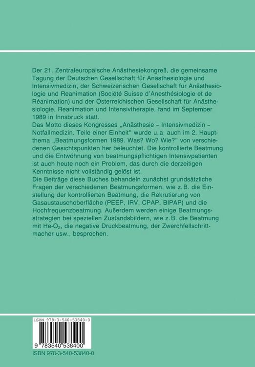 Produktbild: Beatmungsformen
