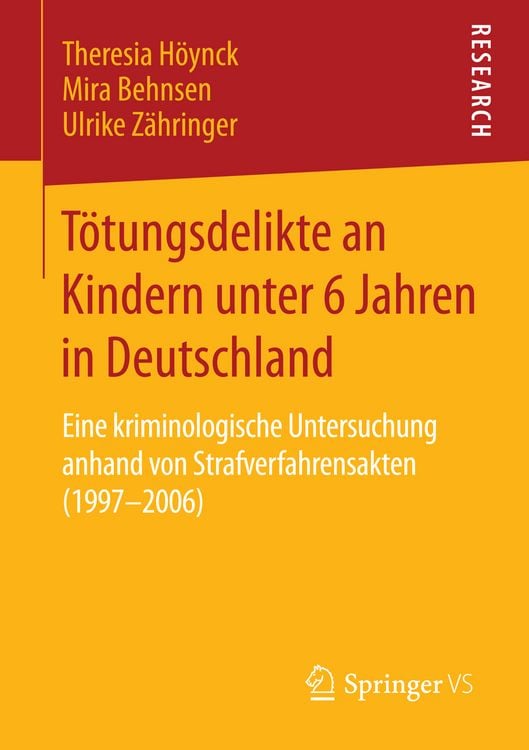 Produktbild: T&ouml;tungsdelikte an Kindern unter 6 Jahren in Deutschland