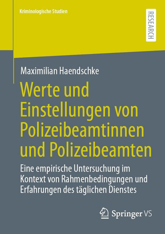 Produktbild: Werte und Einstellungen von Polizeibeamtinnen und Polizeibeamten