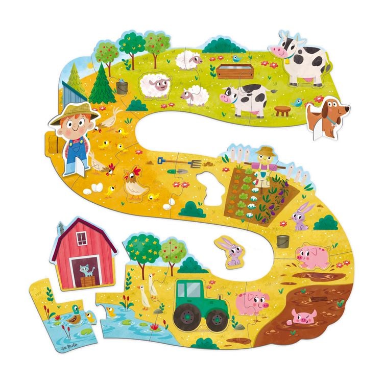 Produktbild: GOULA XXL-Puzzle Bauernhof