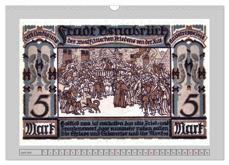 Produktbild: Gru&szlig; aus Osnabr&uuml;ck (Wandkalender 2026 DIN A3 quer), CALVENDO Monatskalender