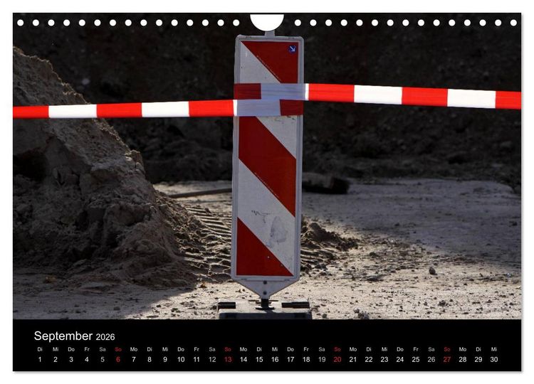 Produktbild: Baustellen (Wandkalender 2026 DIN A4 quer), CALVENDO Monatskalender