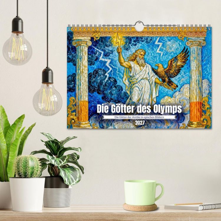 Produktbild: Die G&ouml;tter des Olymps - Die G&ouml;tter der Antike in epischen Bildern (Wandkalender 2027 DIN A4 quer), CALVENDO Monatskalender