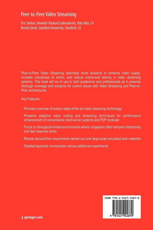 Produktbild: Peer-to-Peer Video Streaming