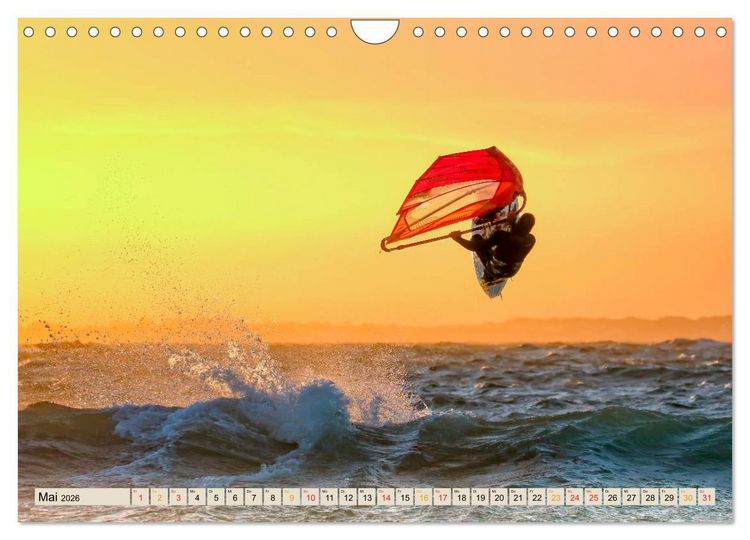 Produktbild: Windsurfing - extrem cool (Wandkalender 2026 DIN A4 quer), CALVENDO Monatskalender