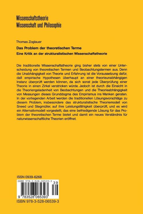 Produktbild: Das Problem der theoretischen Terme