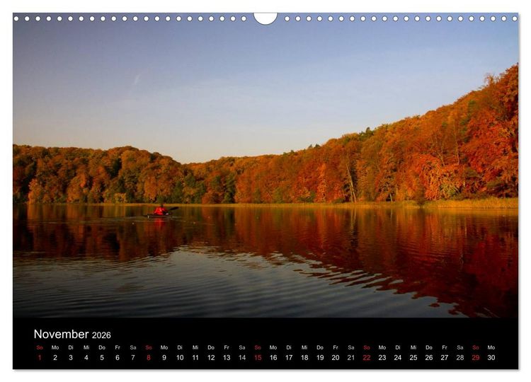 Produktbild: WasserSpiegel Mecklenburgische Seenplatte (Wandkalender 2026 DIN A3 quer), CALVENDO Monatskalender