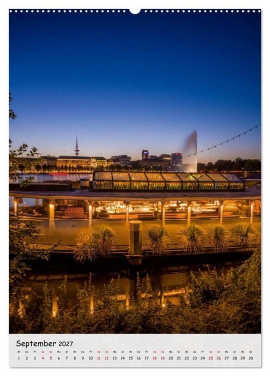 Produktbild: Hamburg - Hanseatische Eleganz (Wandkalender 2027 DIN A2 hoch), CALVENDO Monatskalender