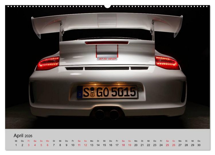 Produktbild: Porsche GT3RS 4,0 (hochwertiger Premium Wandkalender 2026 DIN A2 quer), Kunstdruck in Hochglanz