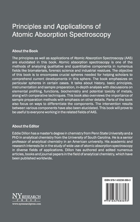 Produktbild: Principles and Applications of Atomic Absorption Spectroscopy