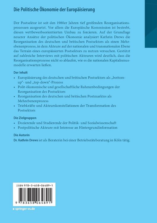 Produktbild: Die Politische &Ouml;konomie der Europ&auml;isierung