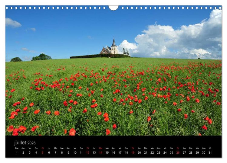 Produktbild: Picardie &eacute;motion (Calendrier mural 2026 DIN A3 vertical), CALVENDO calendrier mensuel
