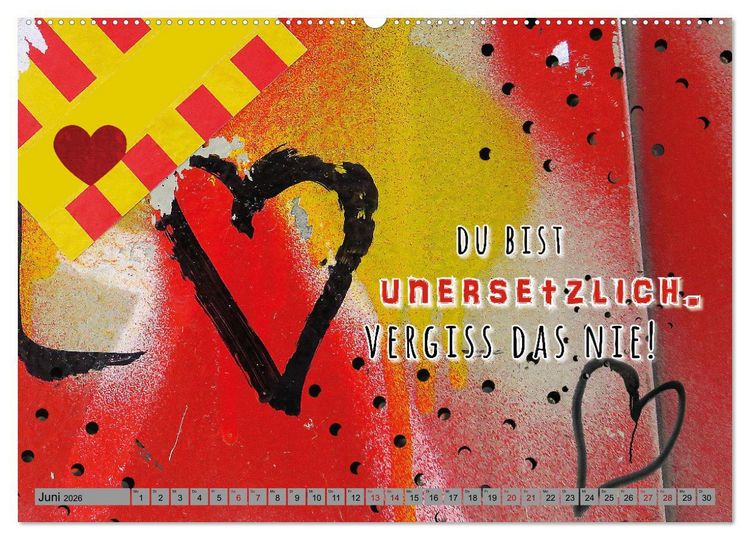 Produktbild: F&uuml;r meinen Lieblingsmenschen (hochwertiger Premium Wandkalender 2026 DIN A2 quer), Kunstdruck in Hochglanz