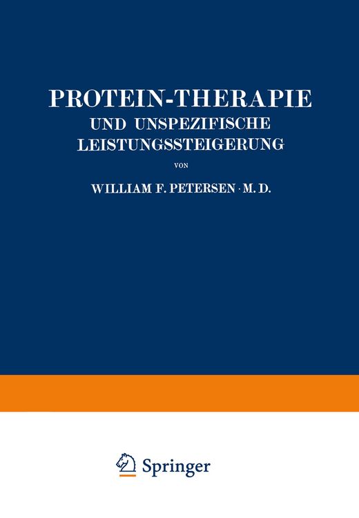 Produktbild: Protein-Therapie und Unspezifische Leistungssteigerung