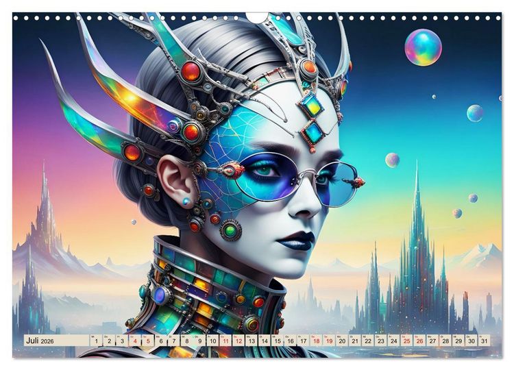 Produktbild: Kybernetische Sch&ouml;nheiten (Wandkalender 2026 DIN A3 quer), CALVENDO Monatskalender