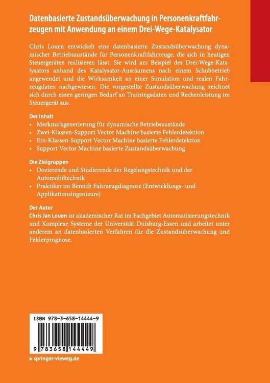 Produktbild: Datenbasierte Zustands&uuml;berwachung in Personenkraftfahrzeugen mit Anwendung an einem Drei-Wege-Katalysator