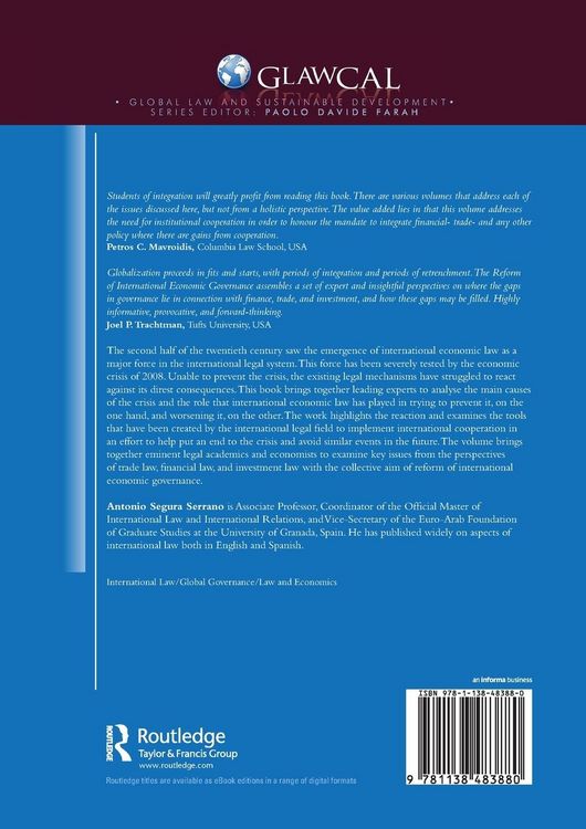 Produktbild: The Reform of International Economic Governance