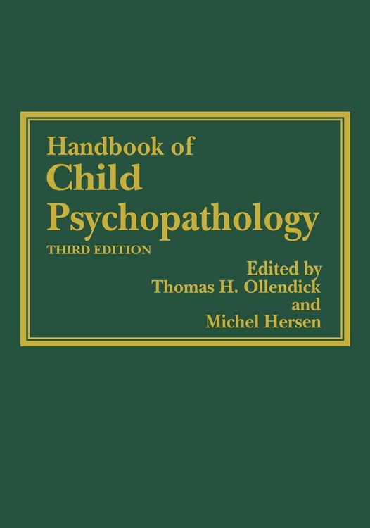 Produktbild: Handbook of Child Psychopathology
