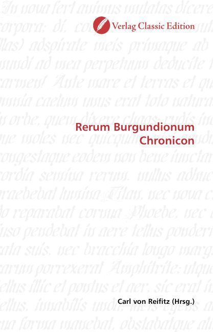 Produktbild: Rerum Burgundionum Chronicon