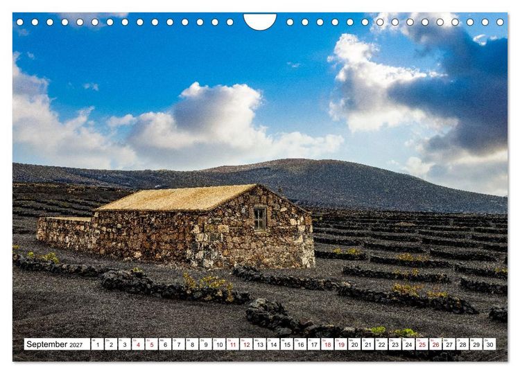 Produktbild: Lanzarote - Zwischen Asche und Atlantik (Wandkalender 2027 DIN A4 quer), CALVENDO Monatskalender