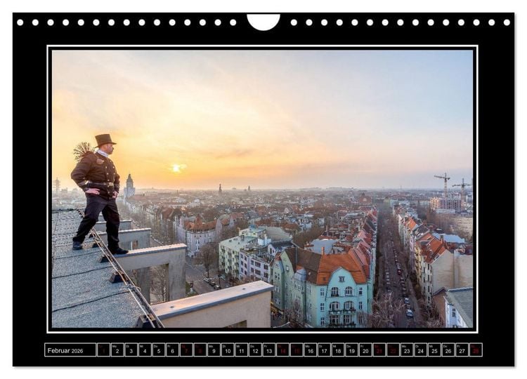Produktbild: Schornsteinfeger &uuml;ber Berlin - Gl&uuml;cksblicke (Wandkalender 2026 DIN A4 quer), CALVENDO Monatskalender
