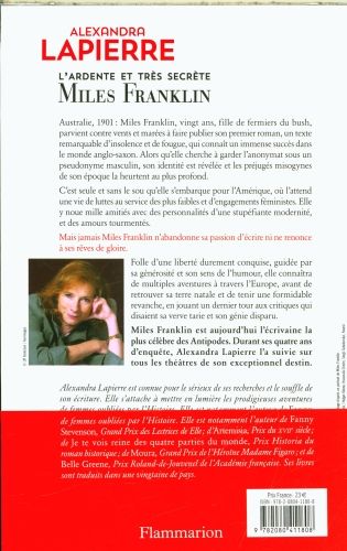 Produktbild: L'ardente et tr&egrave;s secr&egrave;te Miles Franklin