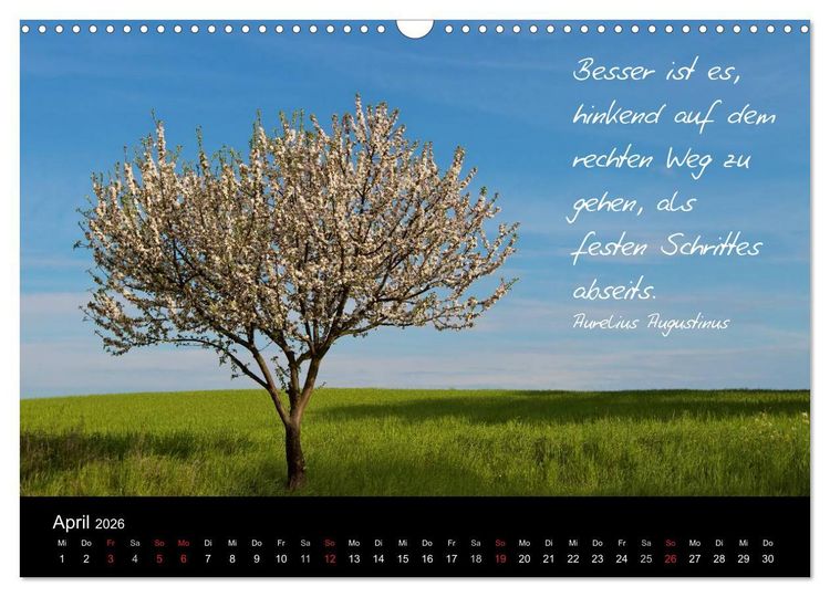 Produktbild: Poetische Wege (Wandkalender 2026 DIN A3 quer), CALVENDO Monatskalender
