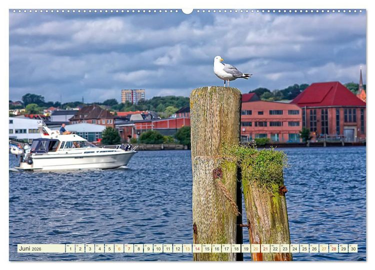 Produktbild: Bezauberndes Flensburg (hochwertiger Premium Wandkalender 2026 DIN A2 quer), Kunstdruck in Hochglanz