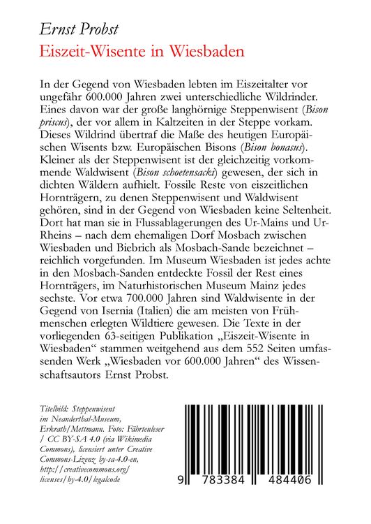 Produktbild: Eiszeit-Wisente in Wiesbaden