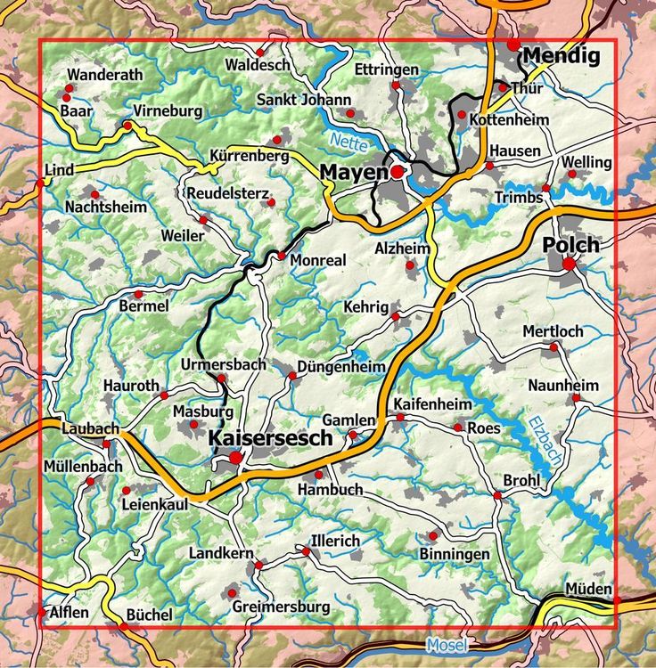 Produktbild: Eifelwandern 15 - Mayen, Kaisersesch 1 : 25 000