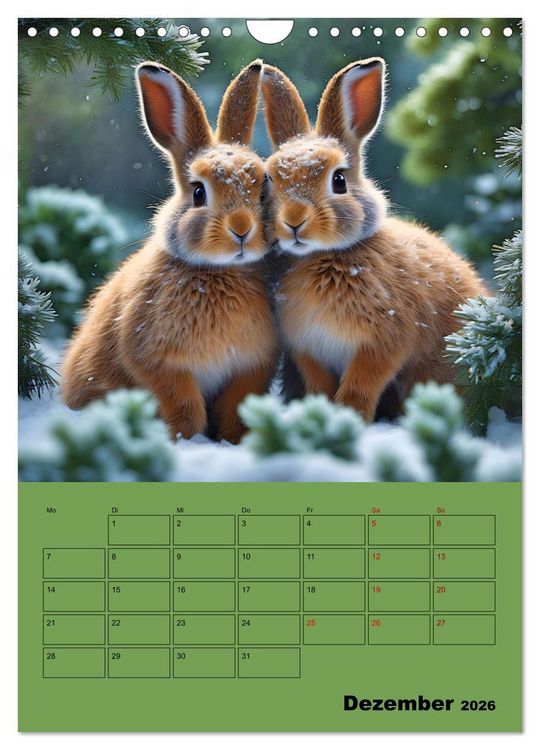 Produktbild: Tierkinder im Zauberwald (Wandkalender 2026 DIN A4 hoch), CALVENDO Monatskalender