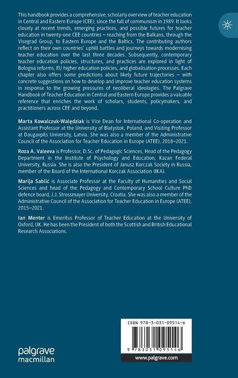 Produktbild: The Palgrave Handbook of Teacher Education in Central and Eastern Europe