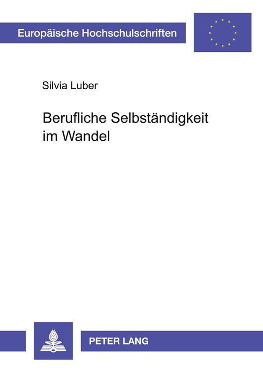 Produktbild: Berufliche Selbst&auml;ndigkeit im Wandel